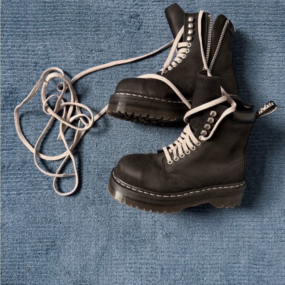 Rick Owens x Dr. Martens Quad Sole Steel Toed Boot